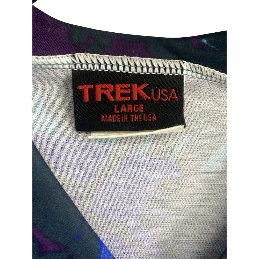 Vintage 1990s Trek Cycling Jersey Women's Mens L Made in USA Short Sleeve - Picture 4 of 9